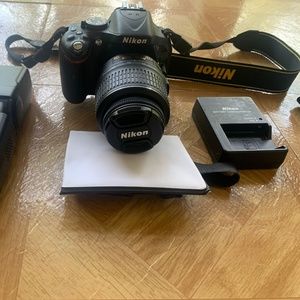 Nikon D5200 24.1MP Digital SLR Camera - w/ Extra Prime Lens